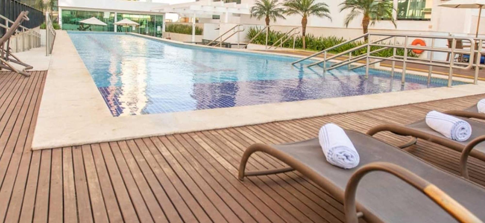 Апартаменты Athos Bulcao Flat Particular Vista Livre Andar Alto Piscina Garagem Бразилиа Экстерьер фото